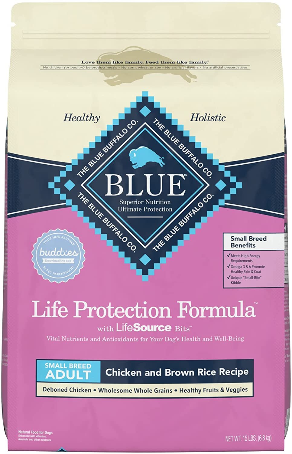 Blue Buffalo Life Protection Adult Small Breed Chicken & Brown Rice Recipe